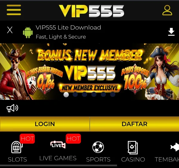 VIP555 Slot Anti Rungkad Indonesia